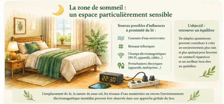 La zone de sommeil : un espace particulièrement sensible